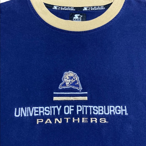 Pittsburgh Panthers Starter Large T Shirt - Picture 3 of 4